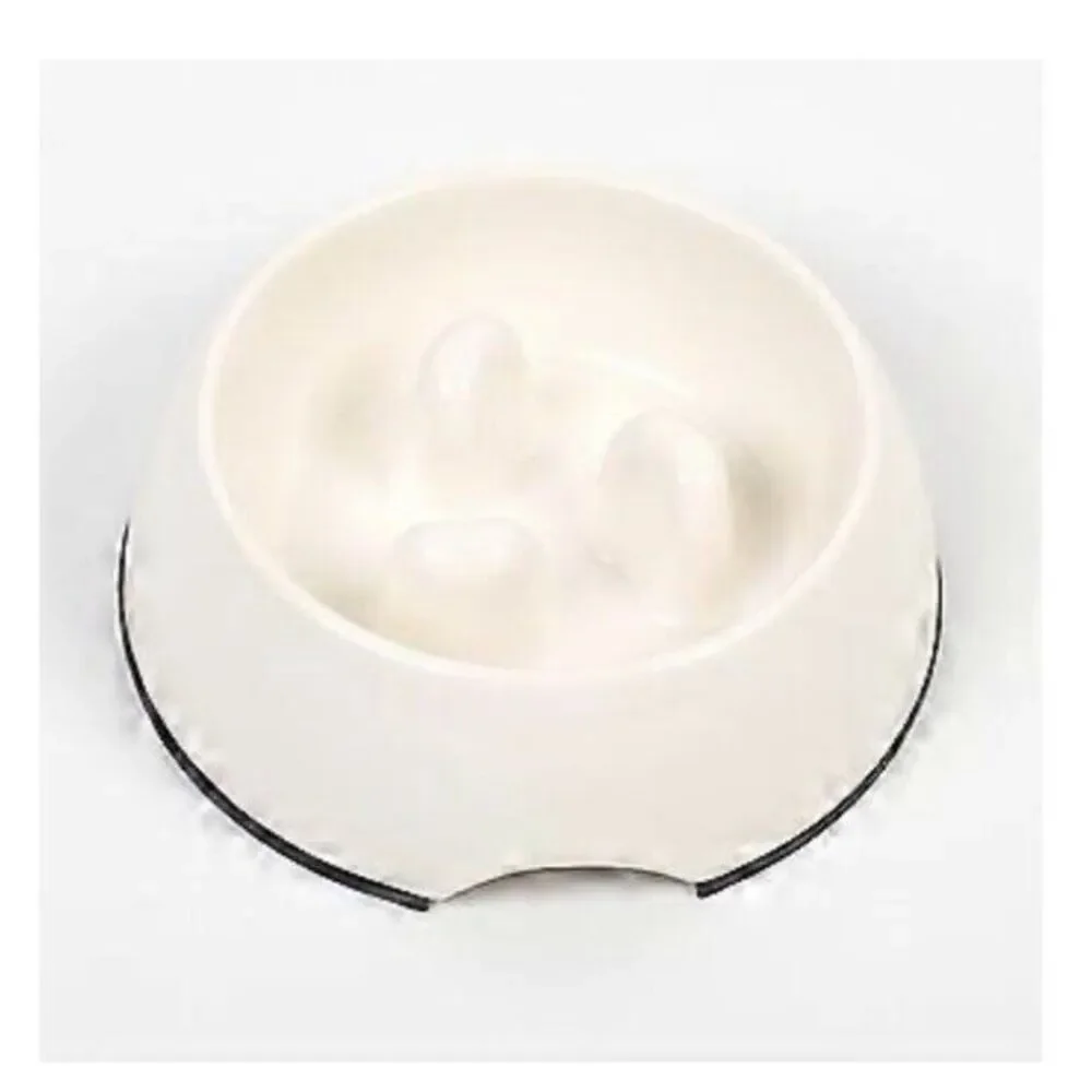 Frisco Cream Melamine Slow Feed Dog & Cat Bowl Size Large 1.5 Cups‎ 7